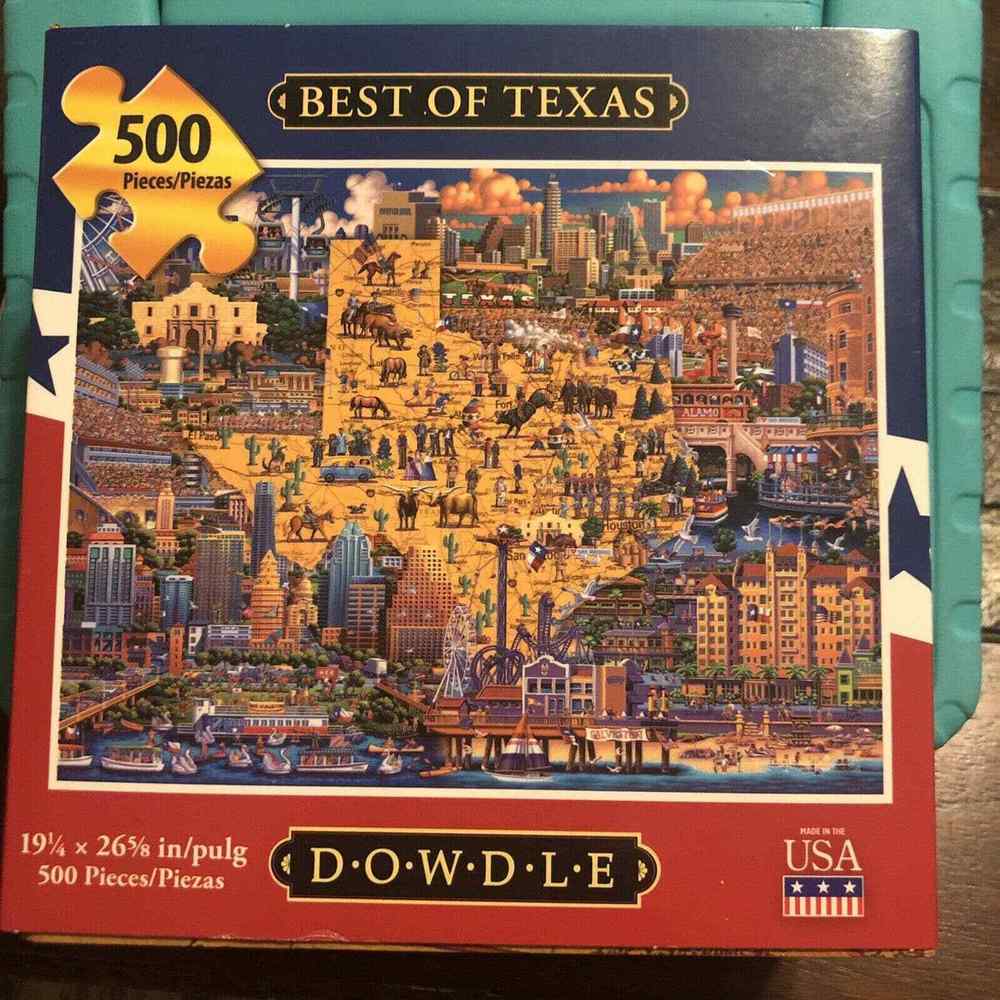 NEW! Dowdle “Best of Texas” 500 Piece Puzzle